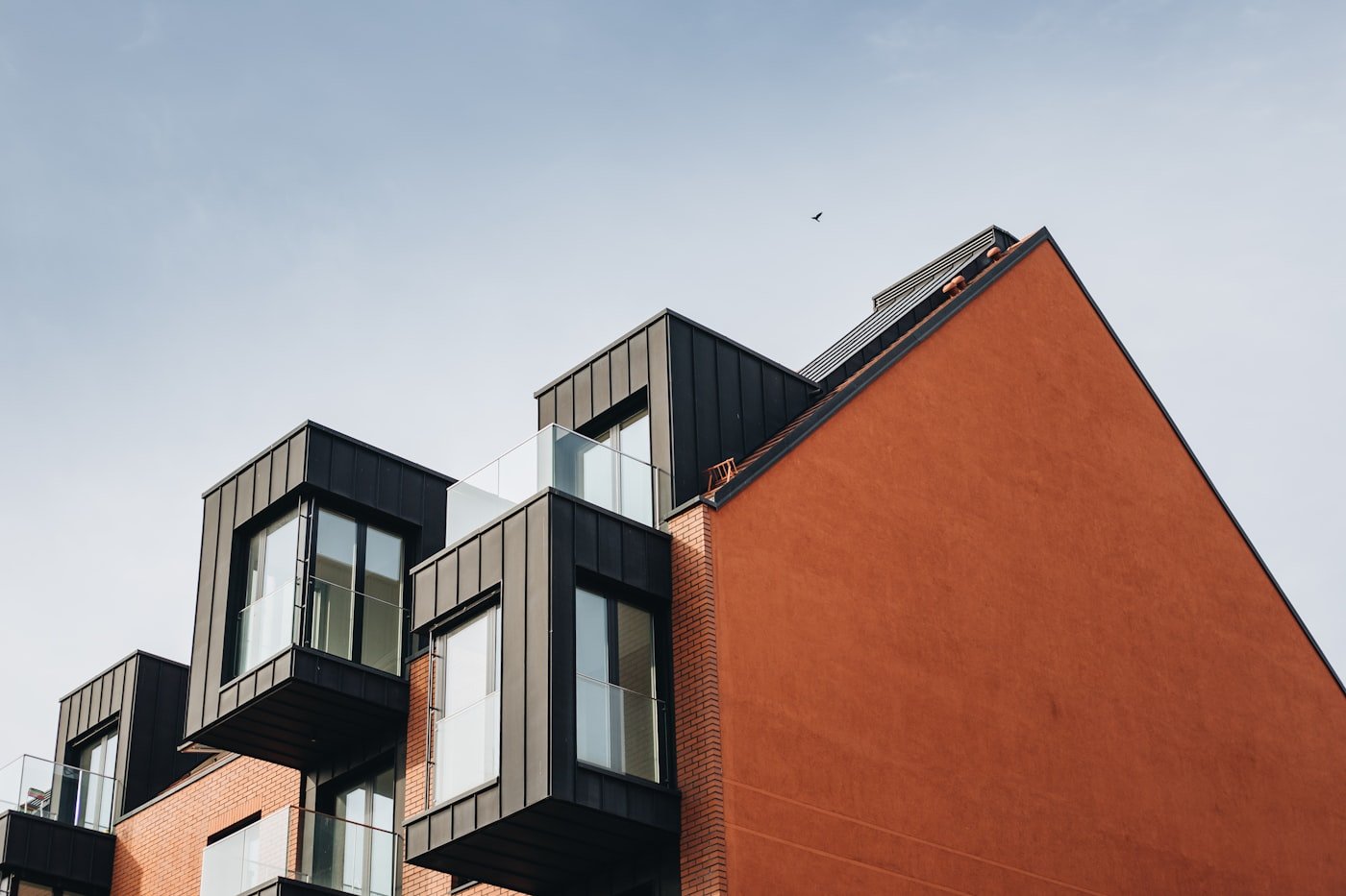 Contemporary townhome exterior
